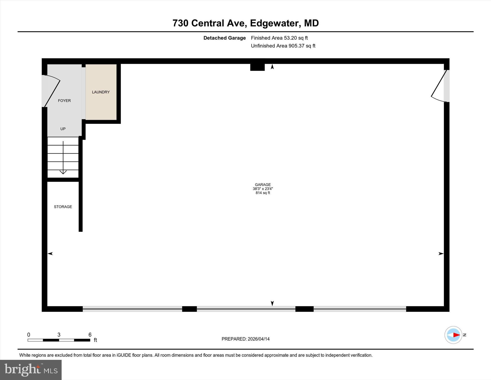 730 Central Avenue East Edgewater, MD 21037 - Photo 63 of 63 3-car garage floorplan