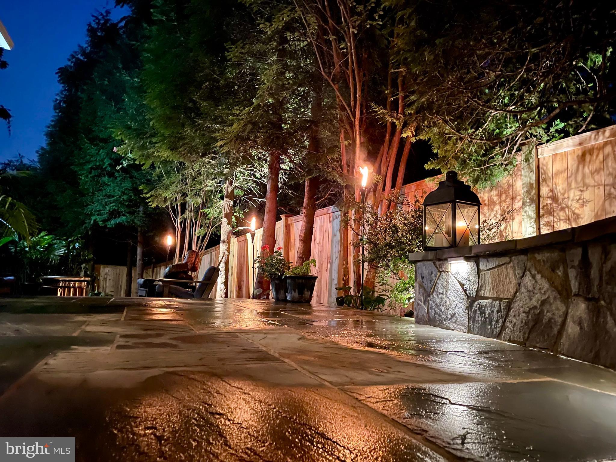 8606 Rayburn Road Bethesda, MD 20817 - Photo 47 of 68 Magnificent mood lighting and Zen-Gardens