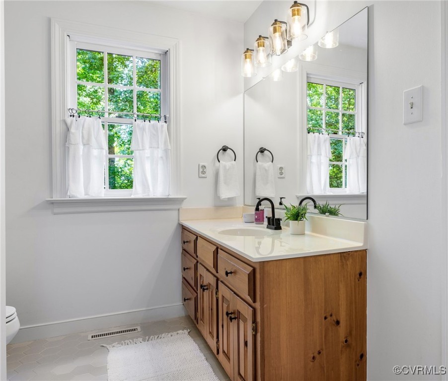 14471 West Salisbury Road Midlothian, VA 23113 - Photo 24 of 46 a bathroom with a sink and a window