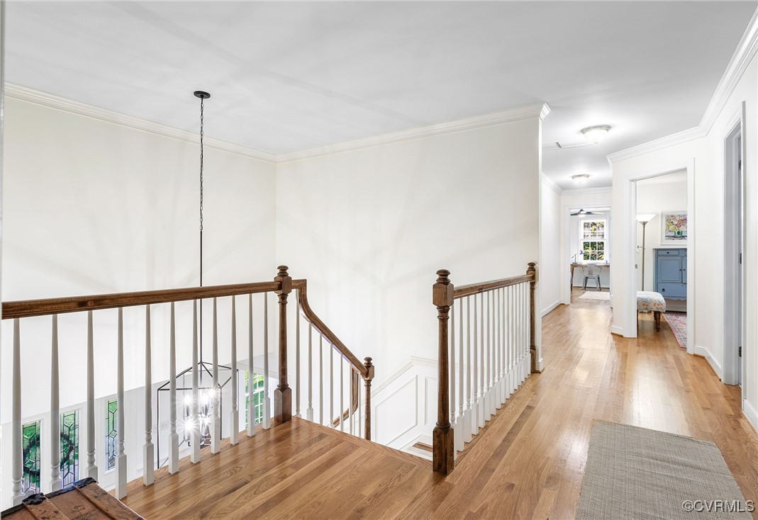 14471 West Salisbury Road Midlothian, VA 23113 - Photo 26 of 46 a view of hallway with wooden floor