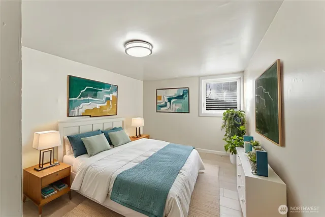 a kitchen with a refrigerator a stove a microwave and a counter space