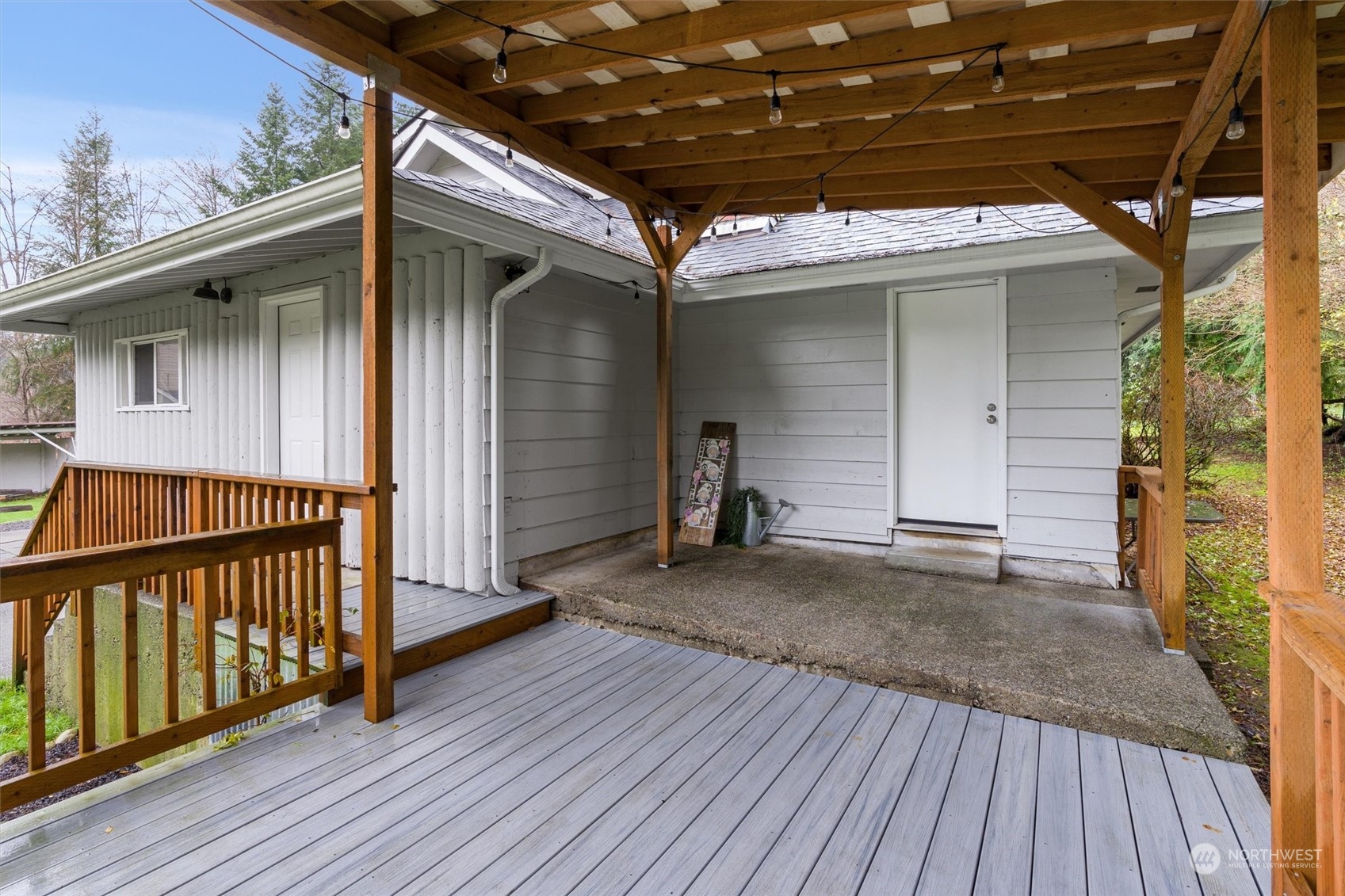 7526 Spada Road Snohomish, WA 98290 - Photo 30 of 40 a view of a house with wooden deck