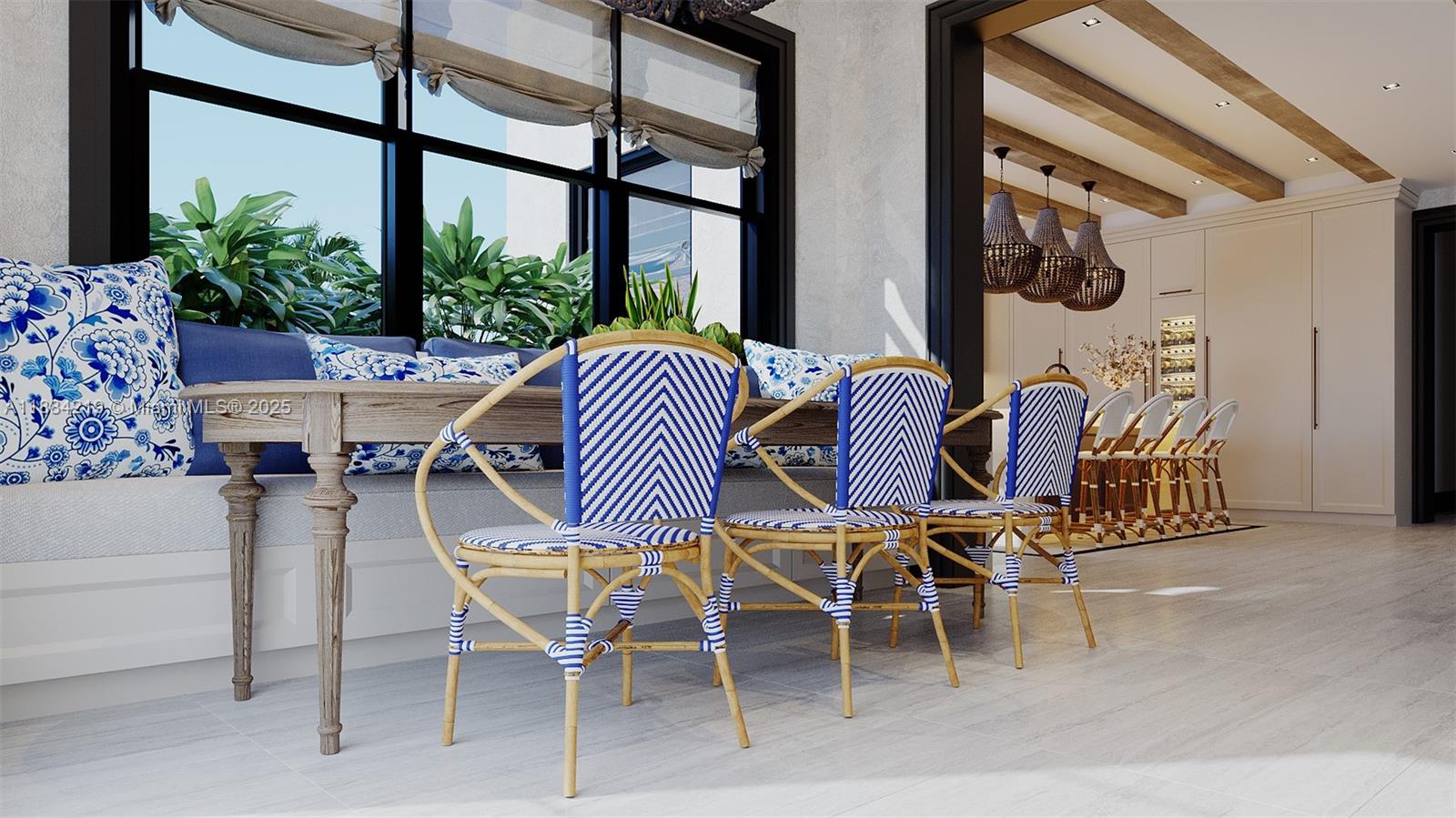 6460 Southwest 94th Street Pinecrest, FL 33156 - Photo 19 of 43 a view of a dining room with furniture window and outside view