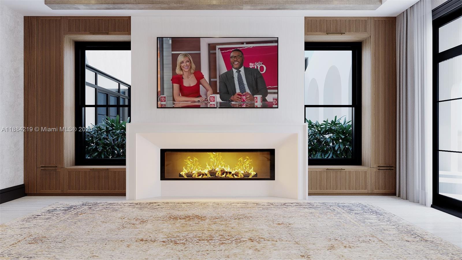 6460 Southwest 94th Street Pinecrest, FL 33156 - Photo 22 of 43 a view of an entryway with a fireplace