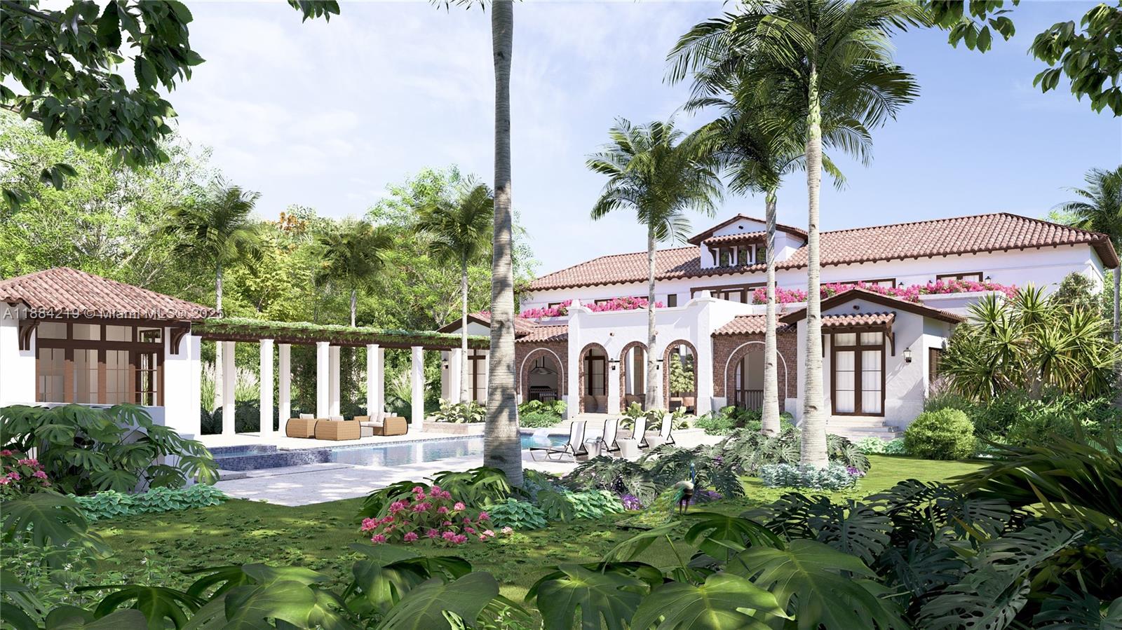 6460 Southwest 94th Street Pinecrest, FL 33156 - Photo 43 of 43 a front view of a house with a garden