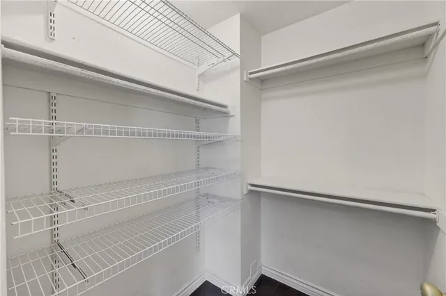 a close view of closet