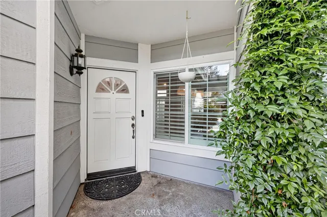 a view of a door of the house