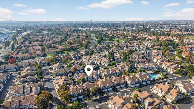 an aerial view of a city