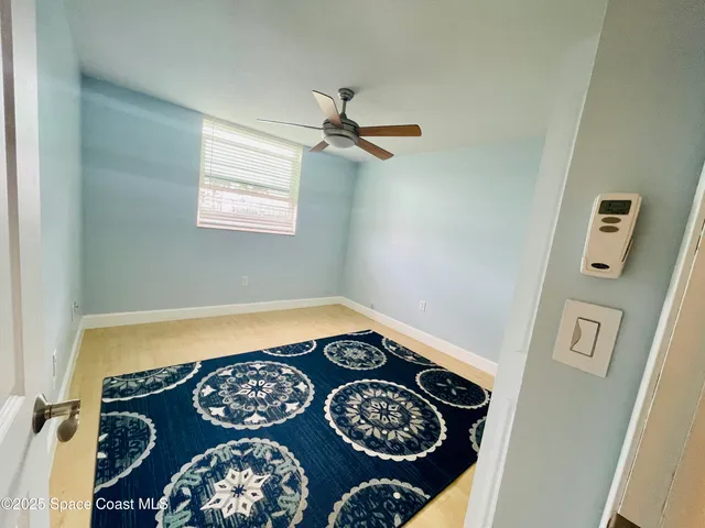 view of a wooden floor in a room