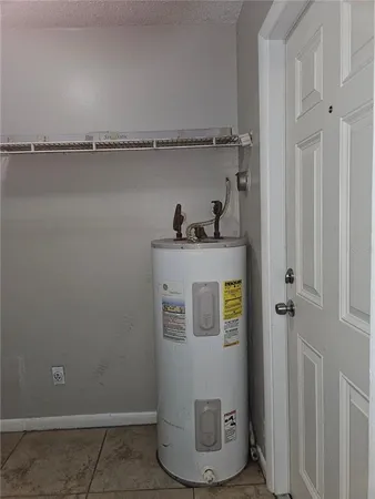 a view of water heater room