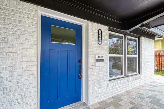 a view of a door of the house