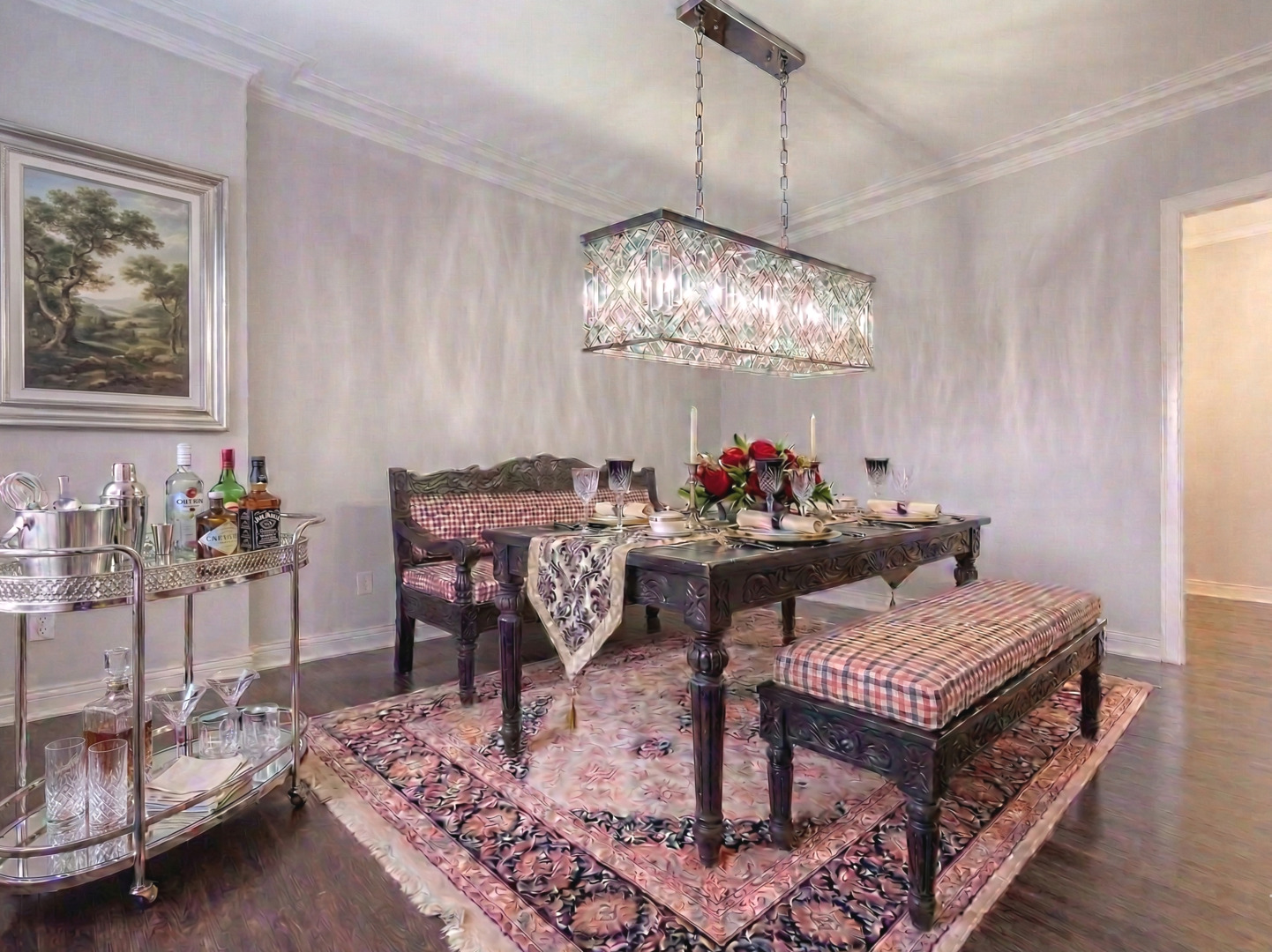 6334 North Sheridan Road, Unit 3E Chicago, IL 60660 - Photo 15 of 39 a living room with furniture and a chandelier