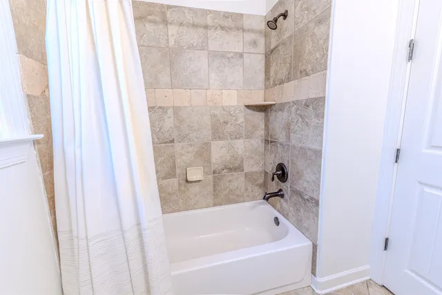 a view of a hallway with entryway