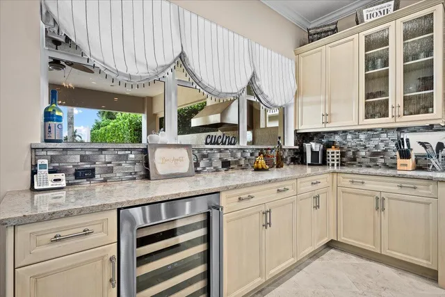 a bathroom with double sink and a mirror