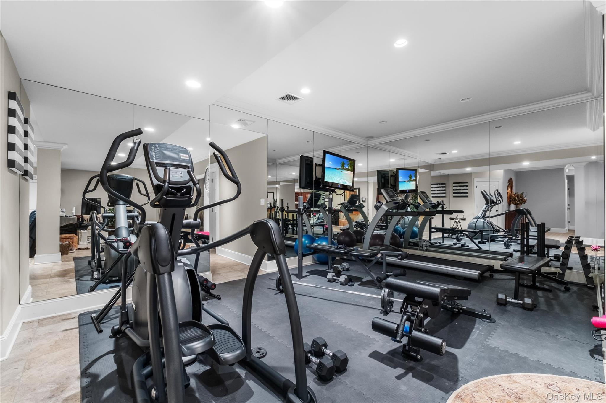 7 Ridgeview Circle Armonk, NY 10504 - Photo 23 of 35 a view of a room with gym equipment