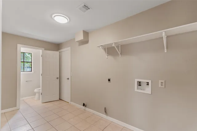 a view of an empty room