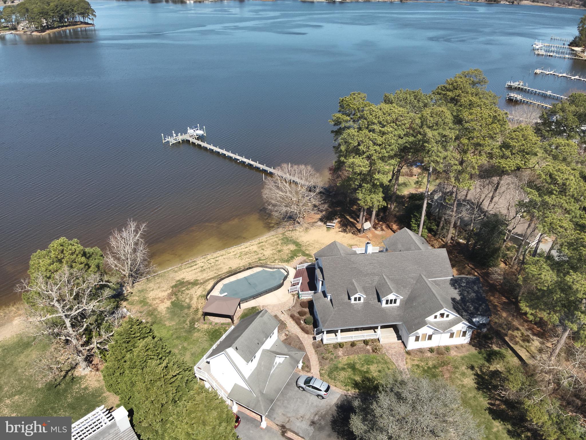 11114 Spring Branch Lane Berlin, MD 21811 - Photo 54 of 75 an aerial view of a house with yard swimming pool and outdoor seating