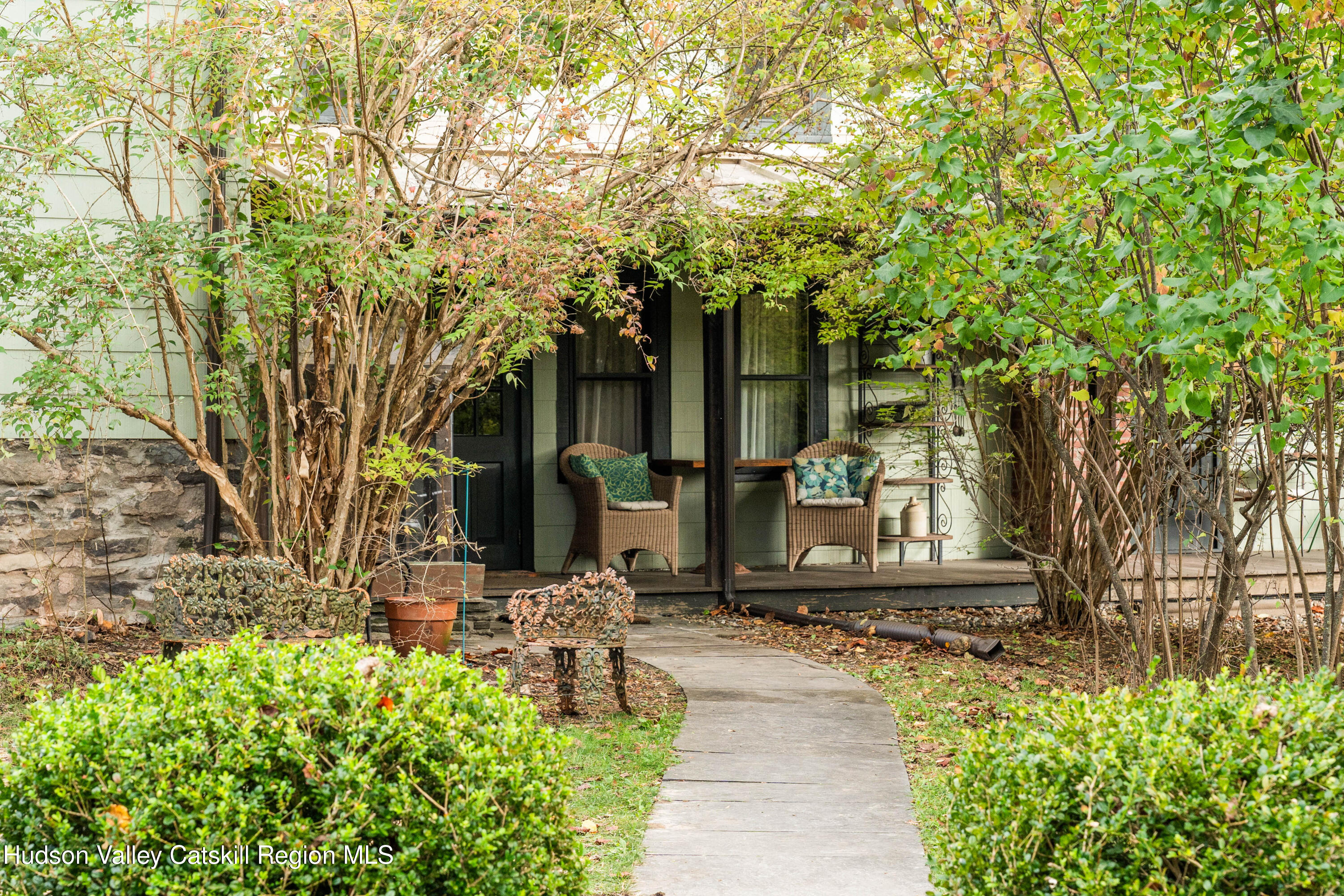 1 Wittenberg Road Bearsville, NY 12409 - Photo 53 of 72 a front view of a house with garden
