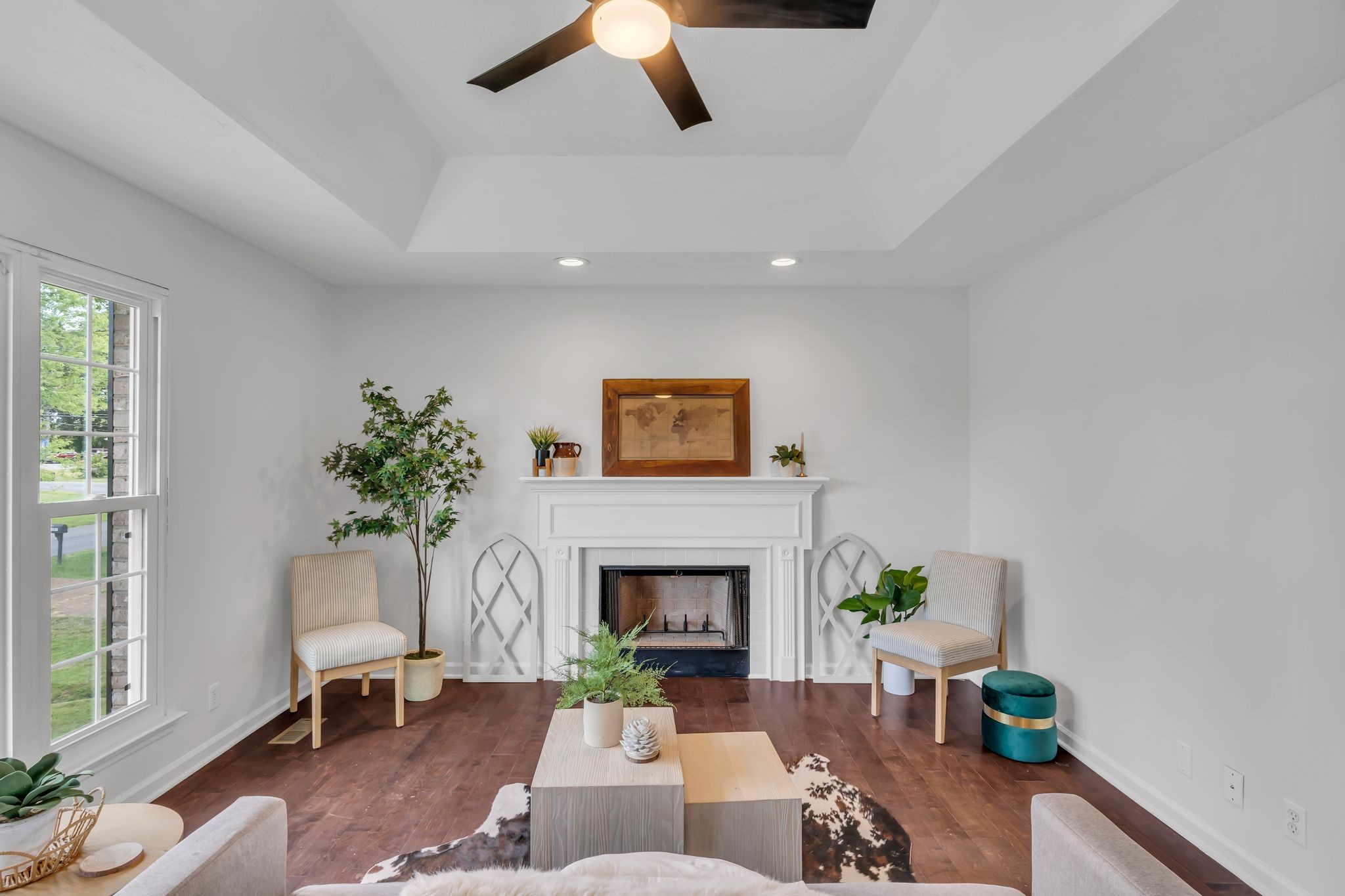 6053 Ebenezer Road Greenbrier, TN 37073 - Photo 7 of 28 a living room with furniture potted plant and a fireplace