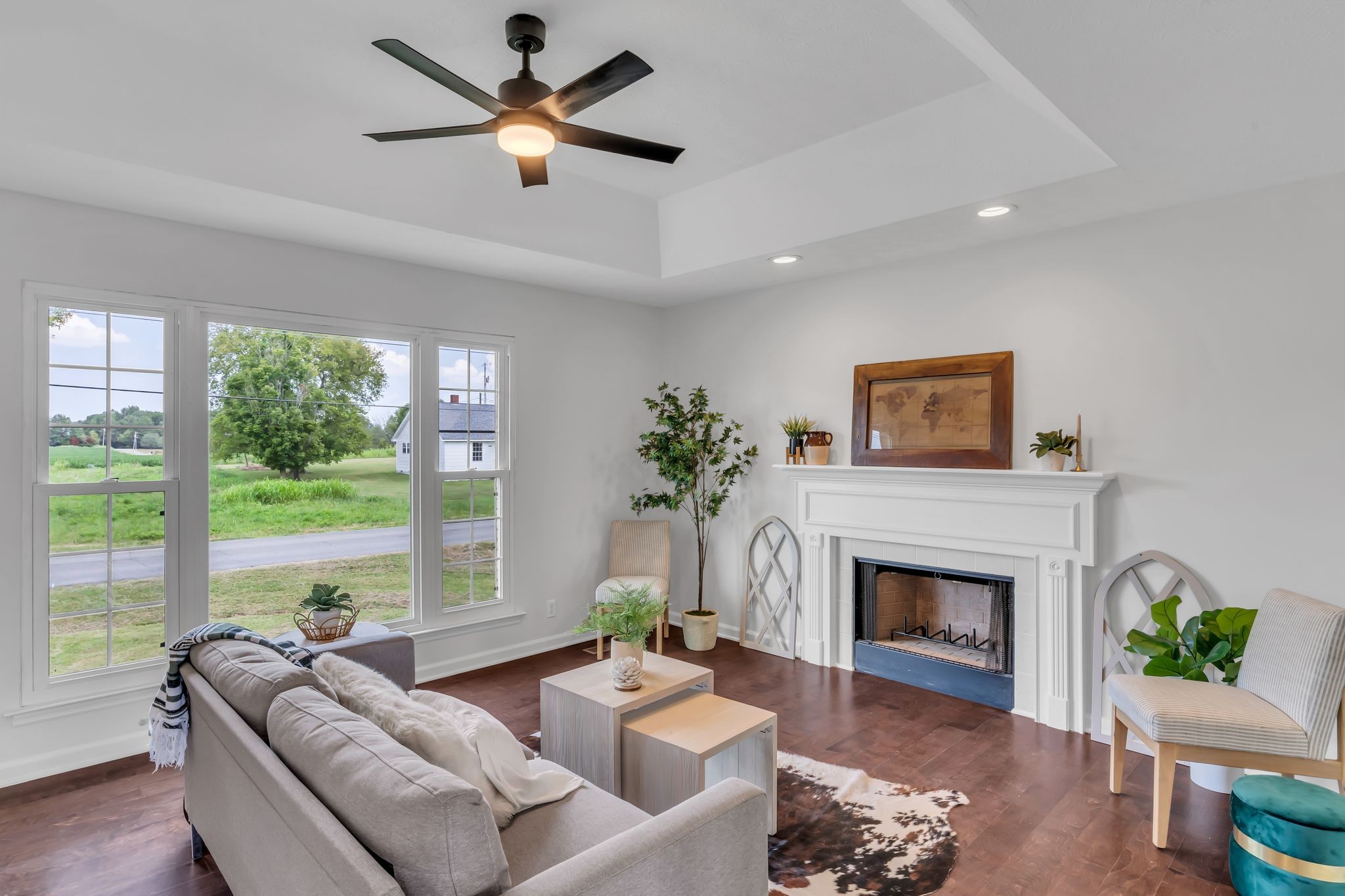 6053 Ebenezer Road Greenbrier, TN 37073 - Photo 8 of 28 a living room with furniture fireplace and a large window