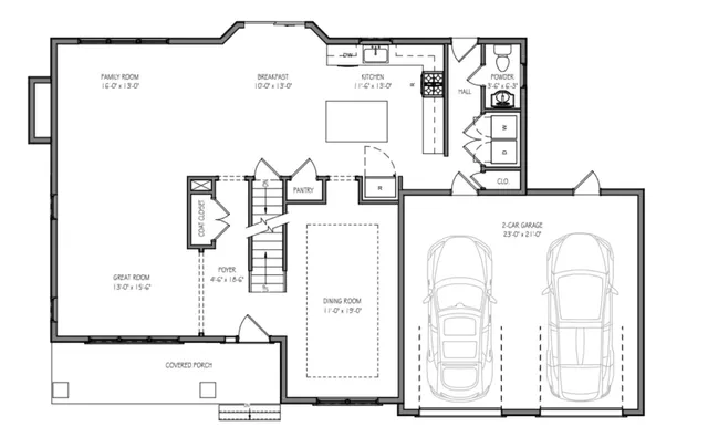 a front view of a house with windows