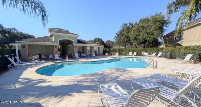 a view of outdoor space yard swimming pool and patio
