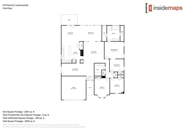 $2,545 | 615 Paris Drive, Lawrenceville, GA 30043