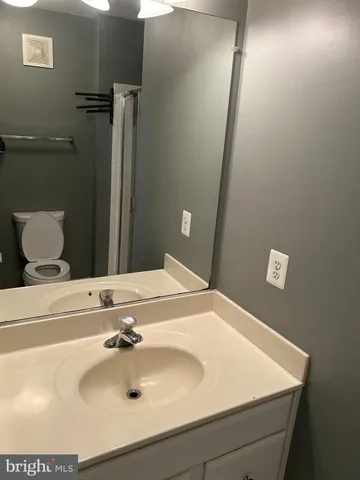 a view of small space with racks on the wall