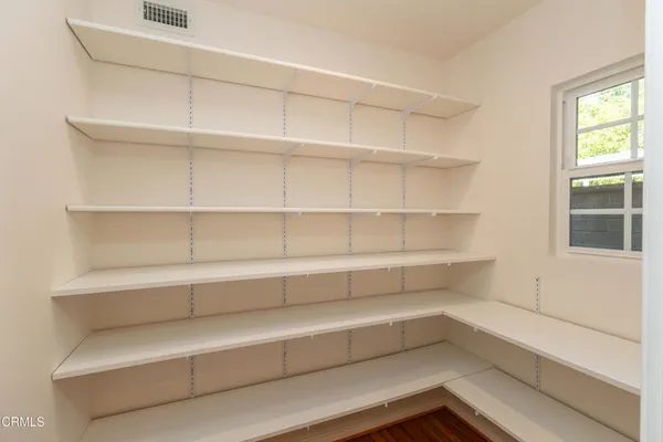 a view of a room with shelf