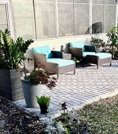 a view of a house with patio