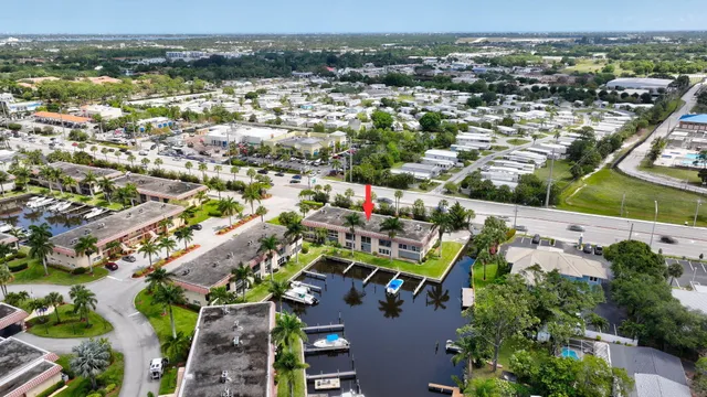 an aerial view of a city