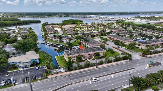 an aerial view of a city