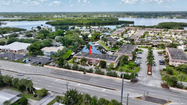 an aerial view of multiple house