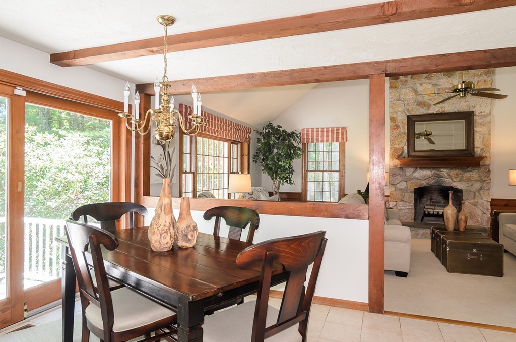 7 Folsoms Pond Road Wayland, MA 01778 - Photo 3 of 18 a view of a dining room with furniture window and outside view