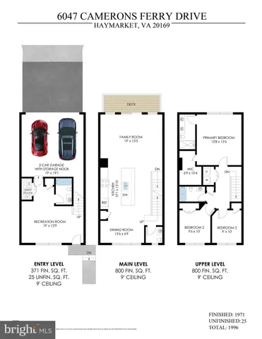 $584,900 | 6047 Camerons Ferry Drive, Haymarket, VA 20169