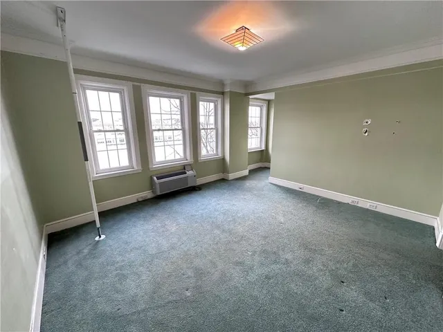 a view of a city from a balcony