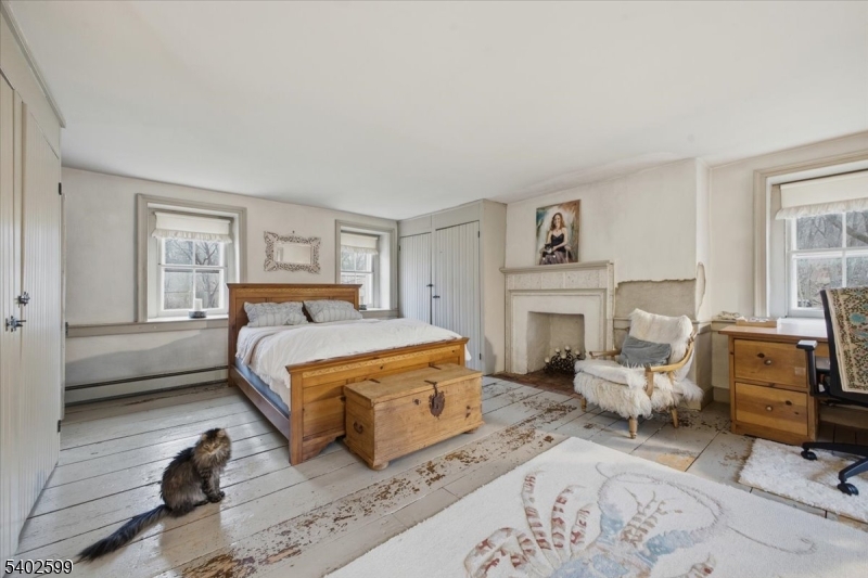 17 Old River Road Milford, NJ 08848 - Photo 18 of 46 a bedroom with furniture a fireplace and a window