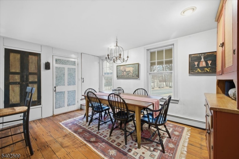 17 Old River Road Milford, NJ 08848 - Photo 10 of 46 a view of a dining room with furniture and chandelier