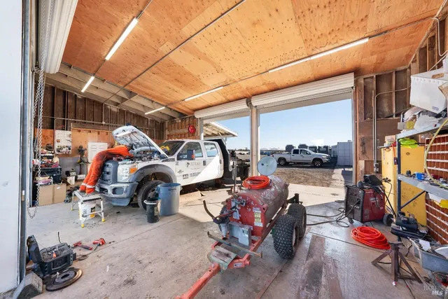 a view of a water heater room