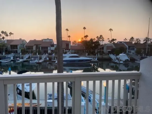 a view of a city from a balcony