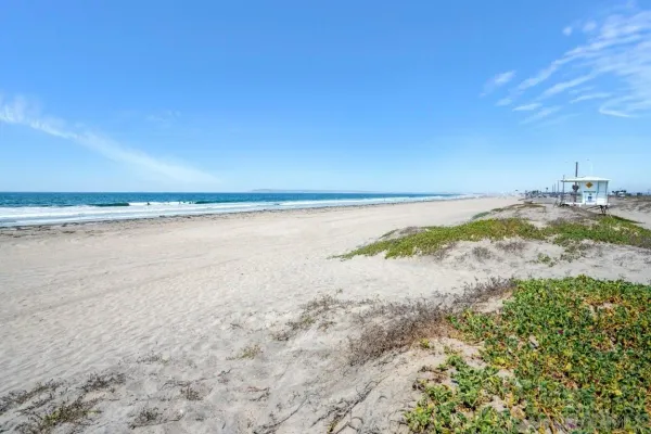 a view of an ocean beach