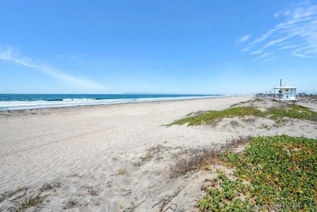 a view of an ocean beach