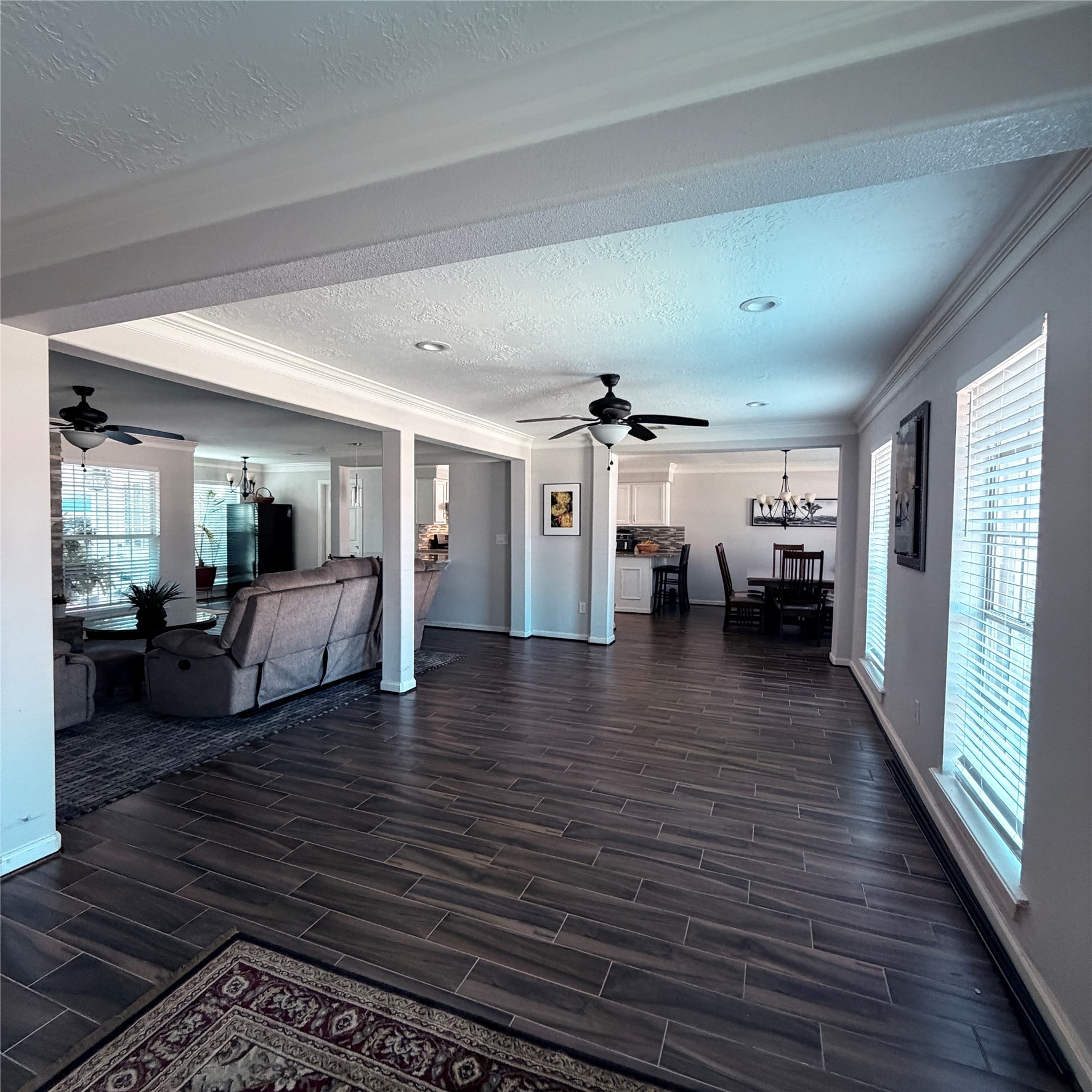 544 Brandon Road Conroe, TX 77302 - Photo 12 of 16 a living room with furniture and wooden floor