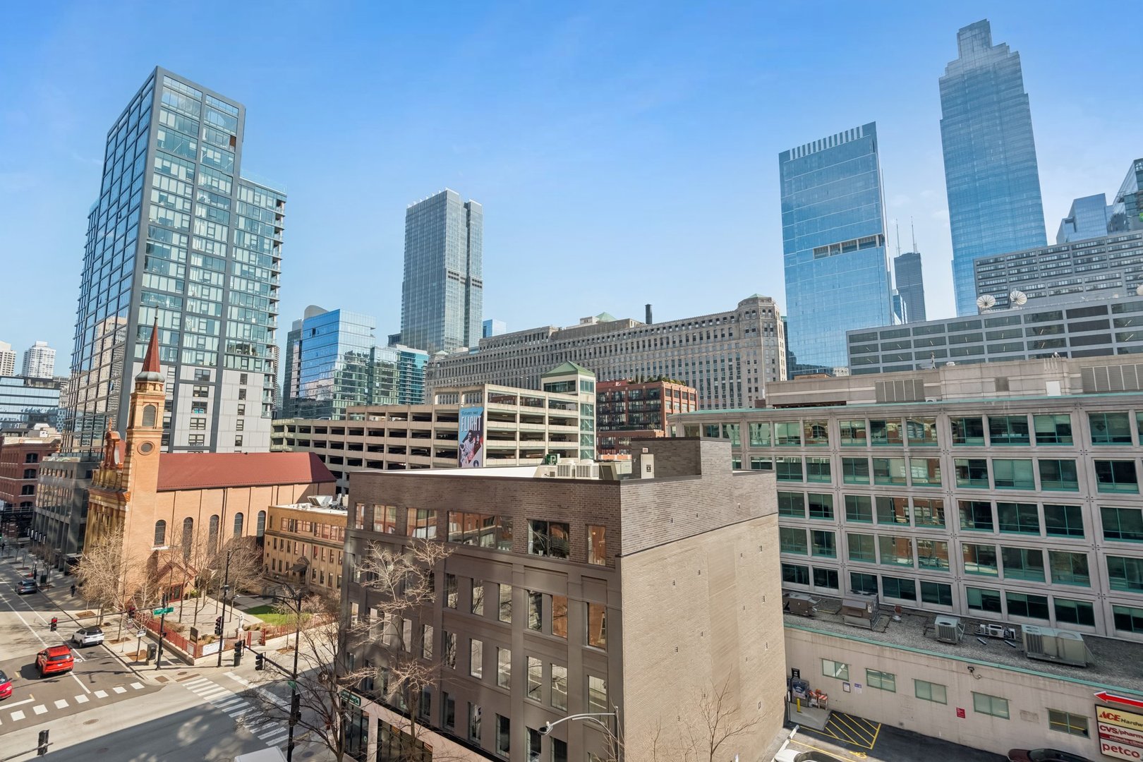360 West Illinois Street, Unit 5F Chicago, IL 60654 - Photo 16 of 36 a city view with tall buildings