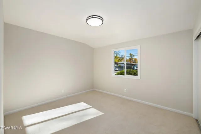 a view of small space with window