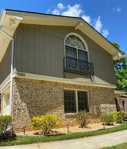 a front view of a house