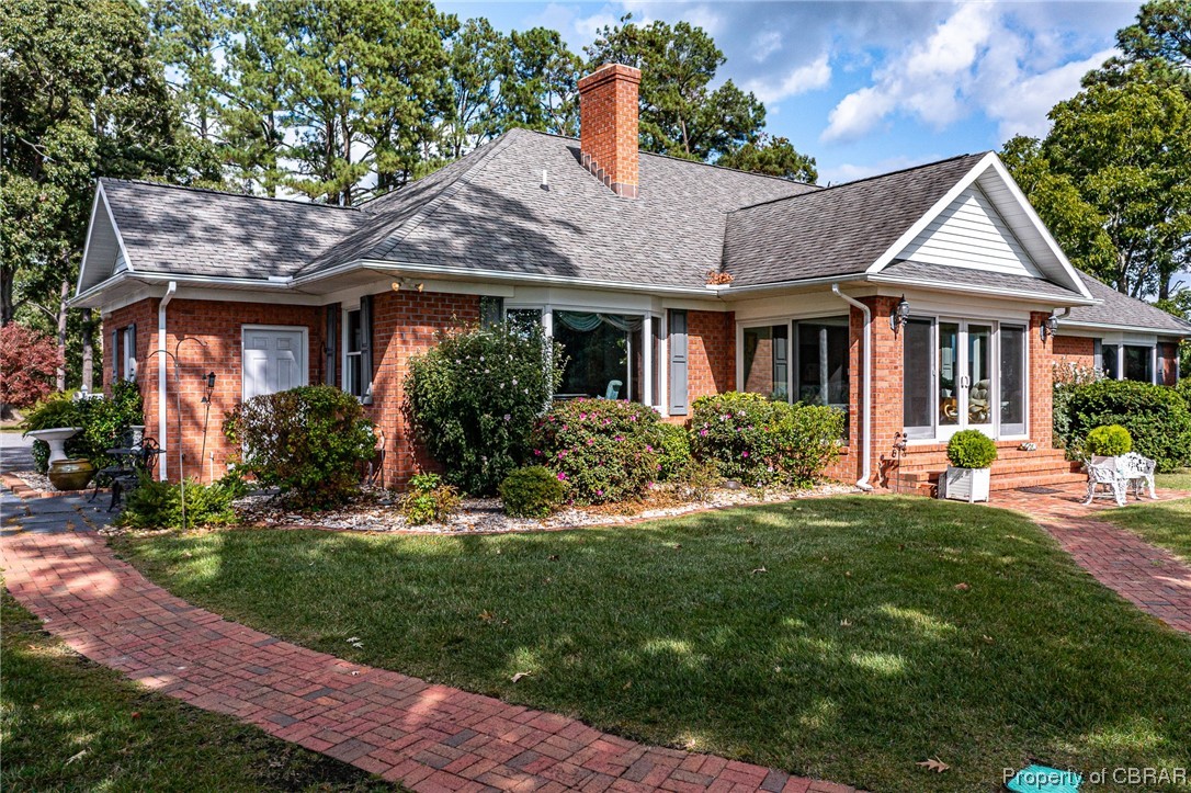 181 Duckbill Road White Stone, VA 22578 - Photo 43 of 50 View of front of property featuring a front lawn