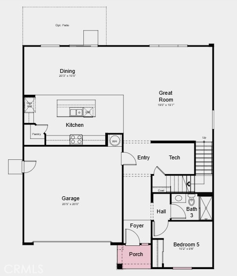 9544 Glenmore Frst Drive Riverside, CA 92508 - Photo 12 of 13 Floor Plan Level 1