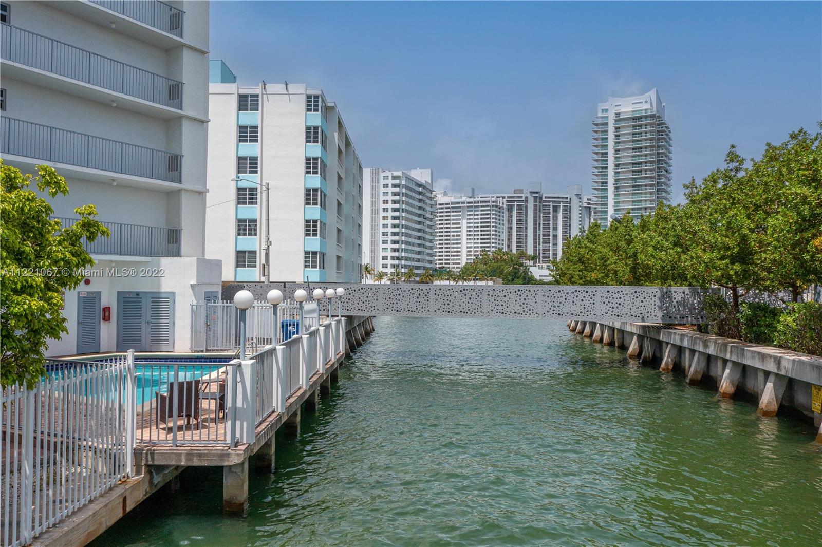 1674 Bay Road, Unit 504 Miami Beach, FL 33139 - Photo 25 of 25 a view of balcony with outdoor space and lake view