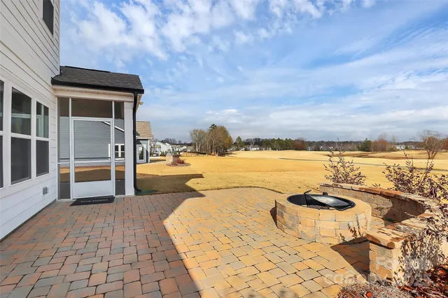 a view of a swimming pool and outdoor space